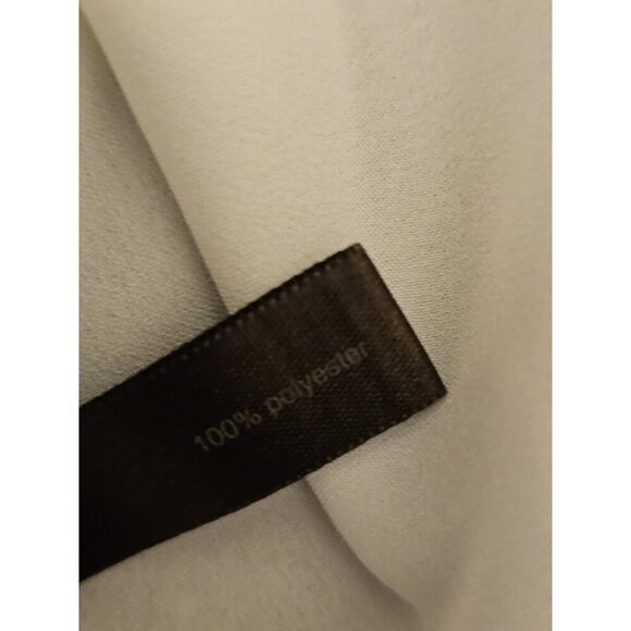 Women The Limited Ivory Button Down Blouse Business Casual VNeck Work shirt sz S - Picture 9 of 11